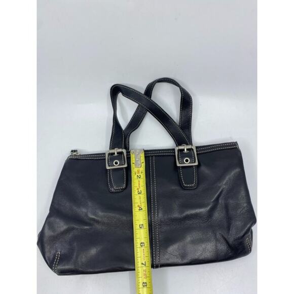 Coach Black Medium Leather Handbag - Picture 4 of 10